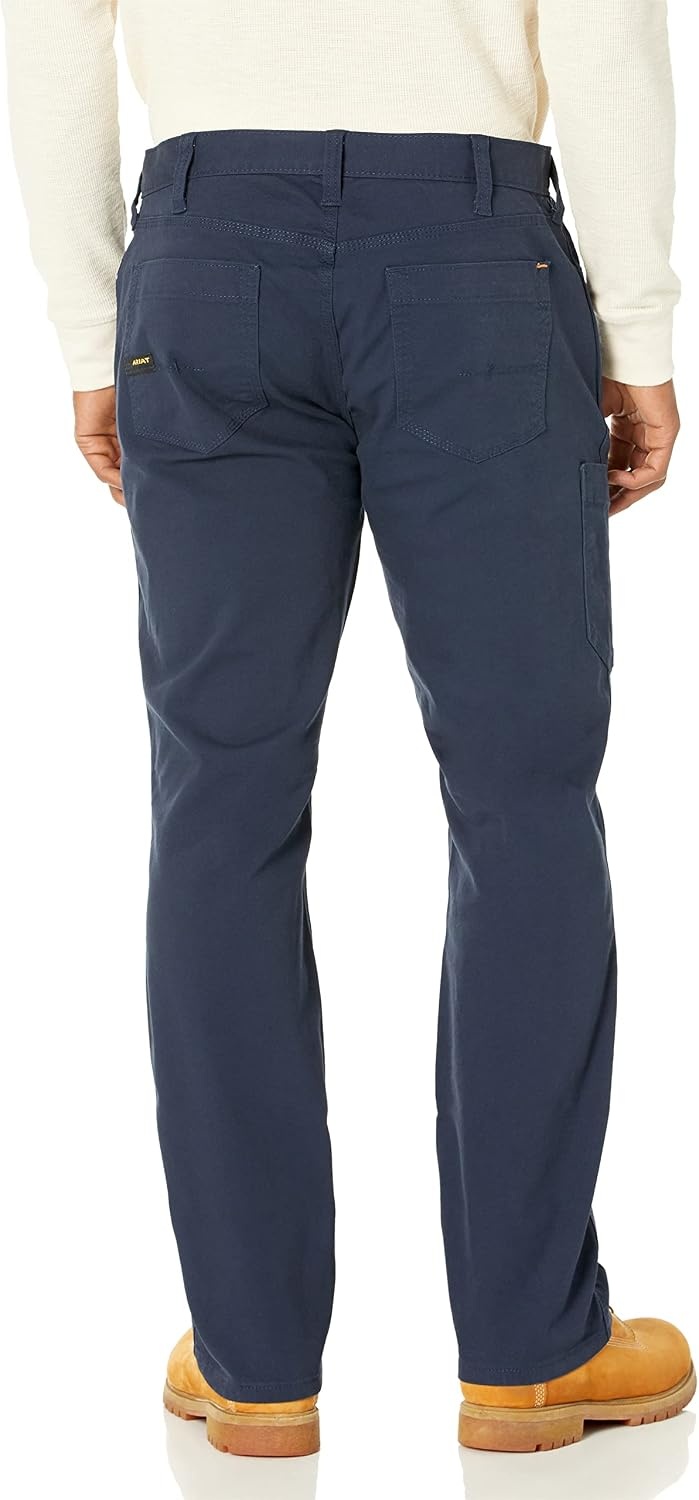 image:imageARIAT Work Rebar M4 Low Rise DuraStretch Made Tough Stackable Straight Leg PantsNavy