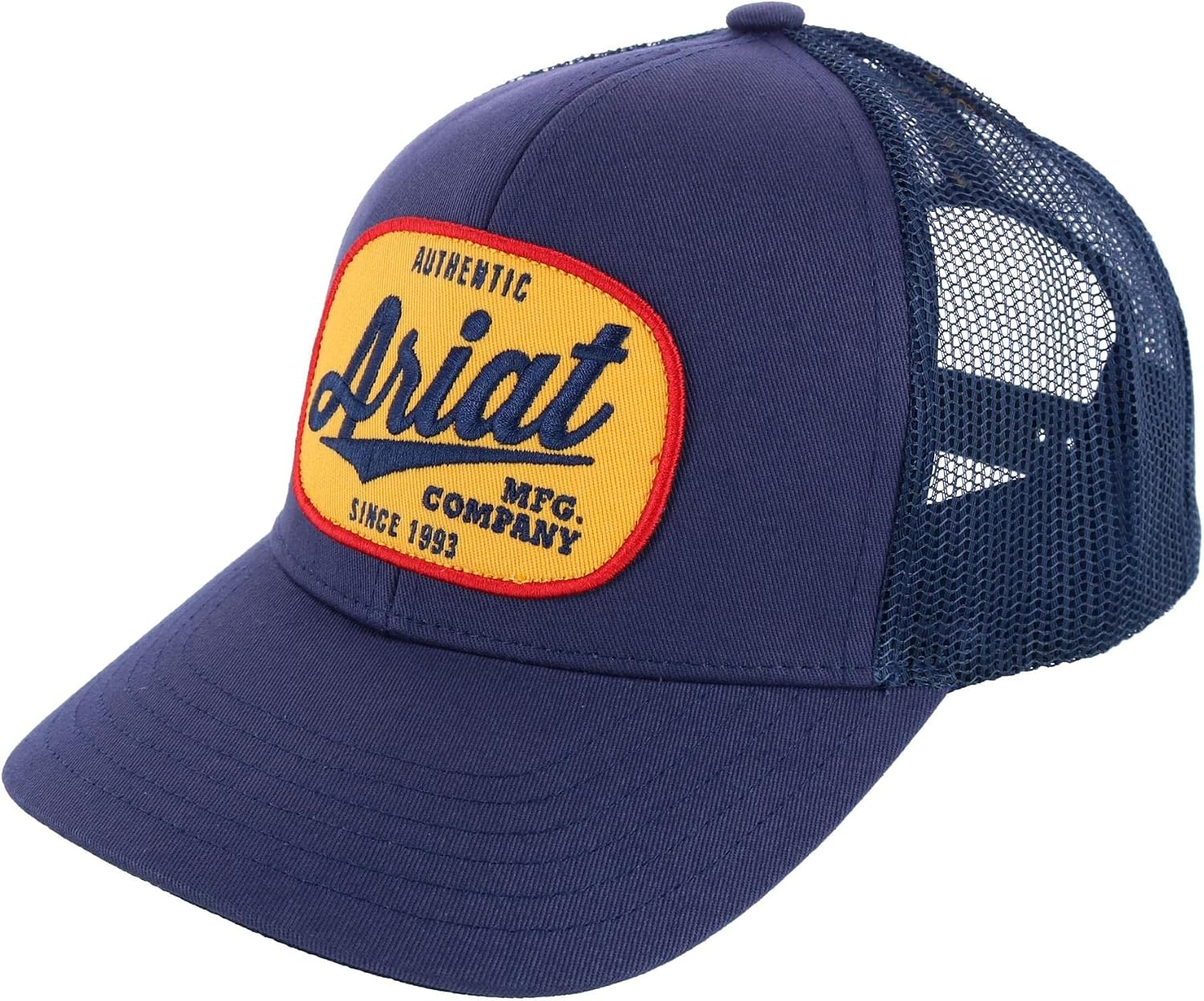 image:imageARIAT Mens Adjustable Snapback Oval Logo Navy Mesh Back Hat