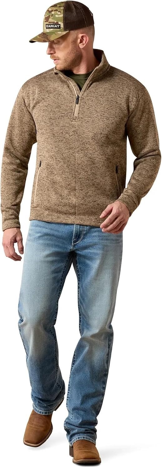 image:imageARIAT Caldwell 14 Zip SweaterSavannah Tan