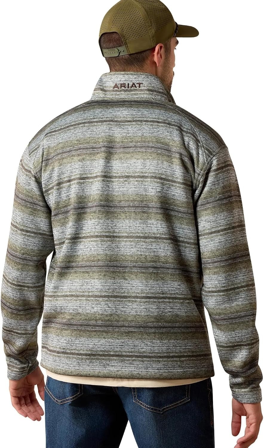 image:imageARIAT Caldwell 14 Zip SweaterStorm Front Serape