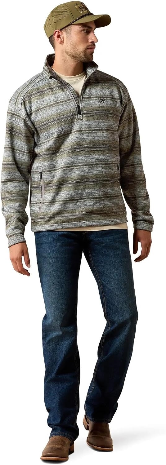 image:imageARIAT Caldwell 14 Zip SweaterStorm Front Serape