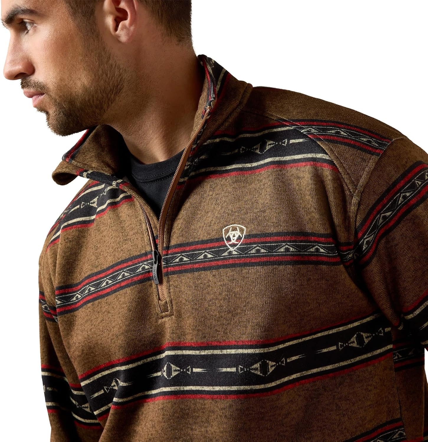 image:imageARIAT Caldwell 14 Zip SweaterToffee Serape