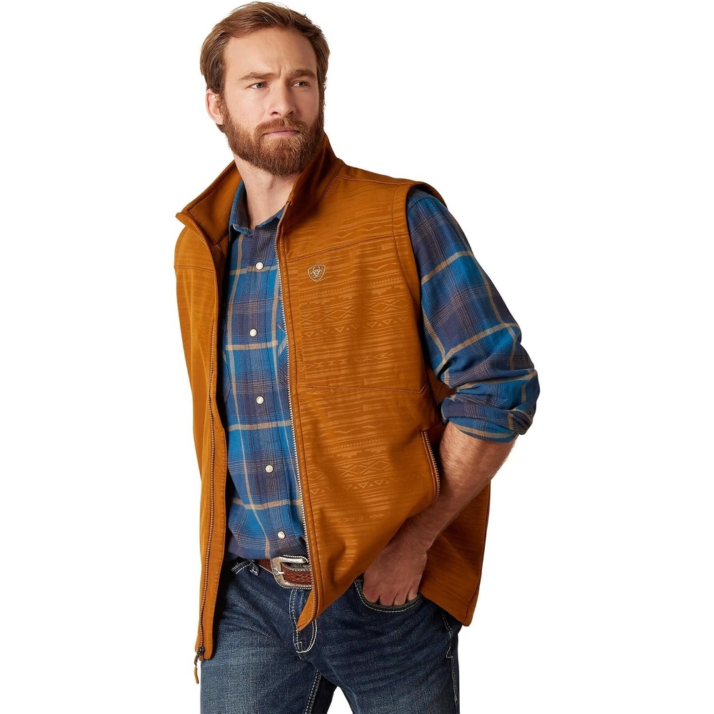 image:imageARIAT Logo 20 Softshell VestChestnut Embossed