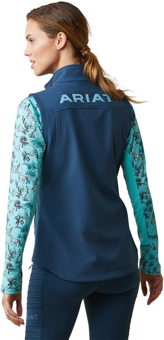 image:imageARIAT Womens New Team Softshell Vest Deep Petroleum XSmall US