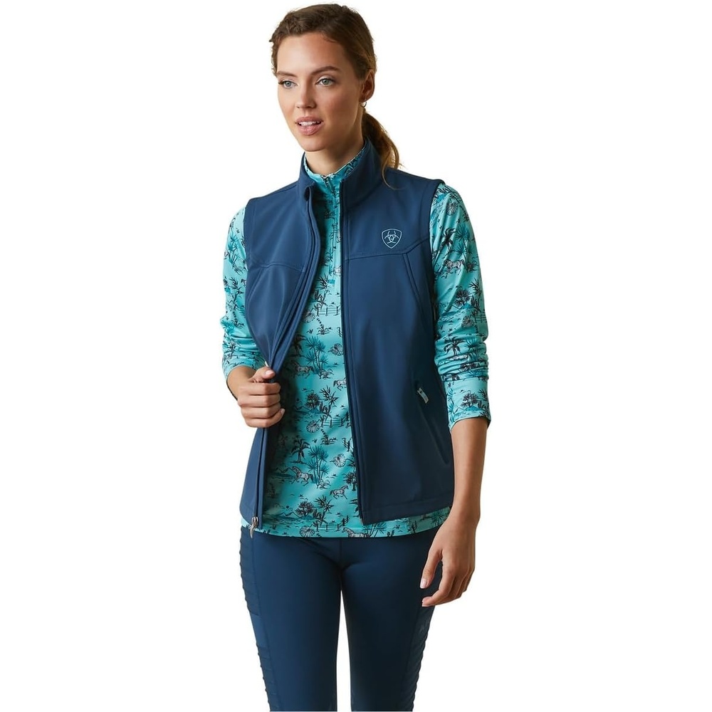 image:imageARIAT Womens New Team Softshell Vest Deep Petroleum XSmall US