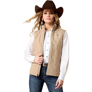 ARIAT Women’s Ariat Logo Softshell Print Vest(Faded Leopard)
