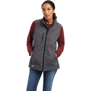 ARIAT Women’s Fr Duralight Stretch Canvas Vest(Iron Grey)