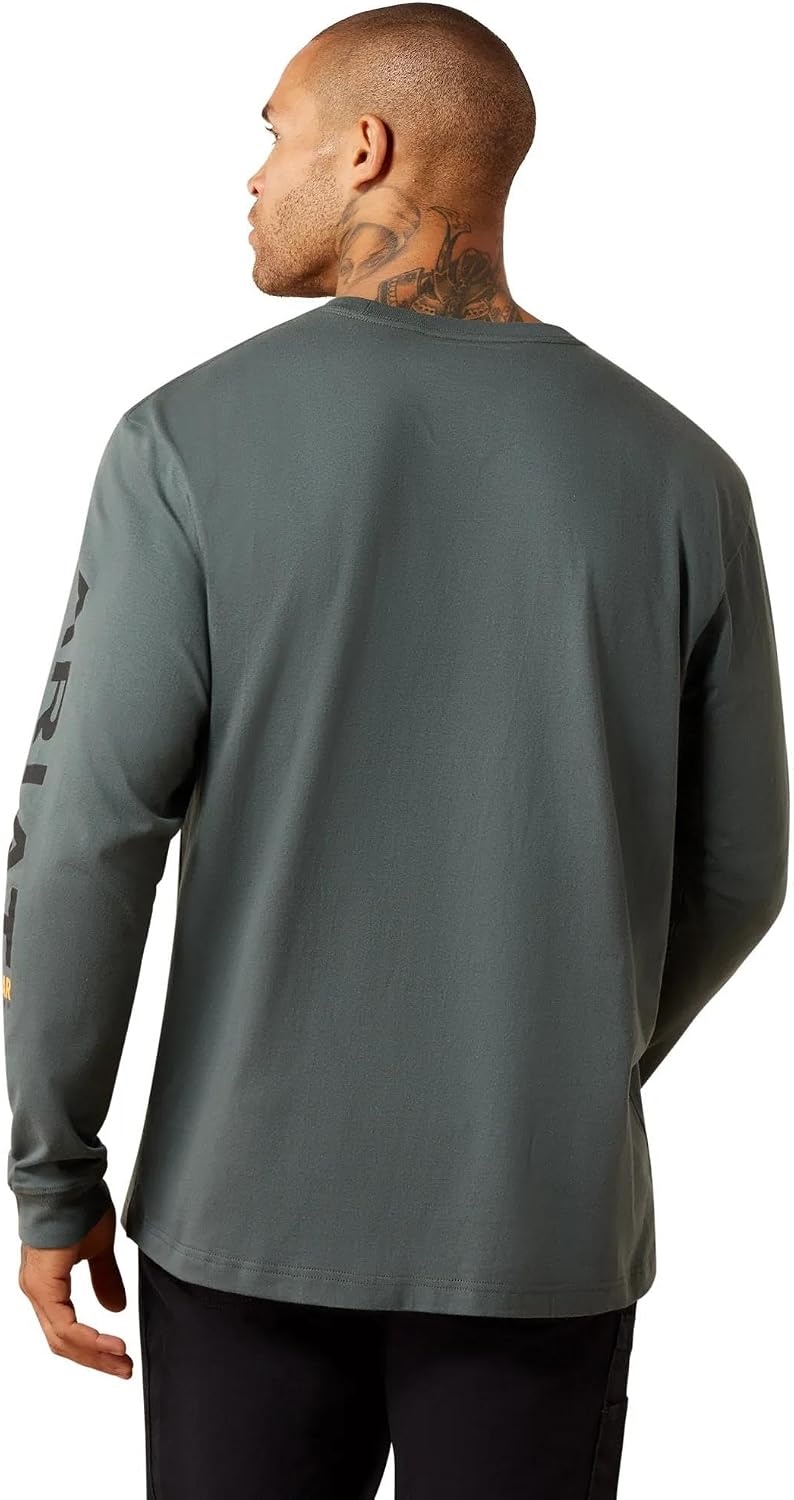 image:imageARIAT Rebar Cotton Strong Standard Logo Pocket Long Sleeve TShirtUrban ChicBlack