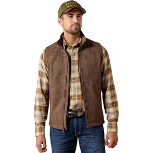 ARIAT Men’s Vernon Softshell Vest(Wren Faux Leather)