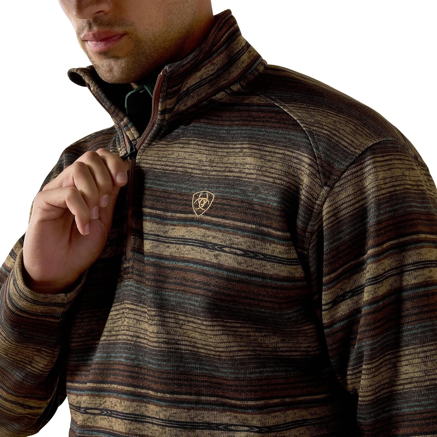 image:imageARIAT Caldwell 14 Zip SweaterBrazil Nut Serape