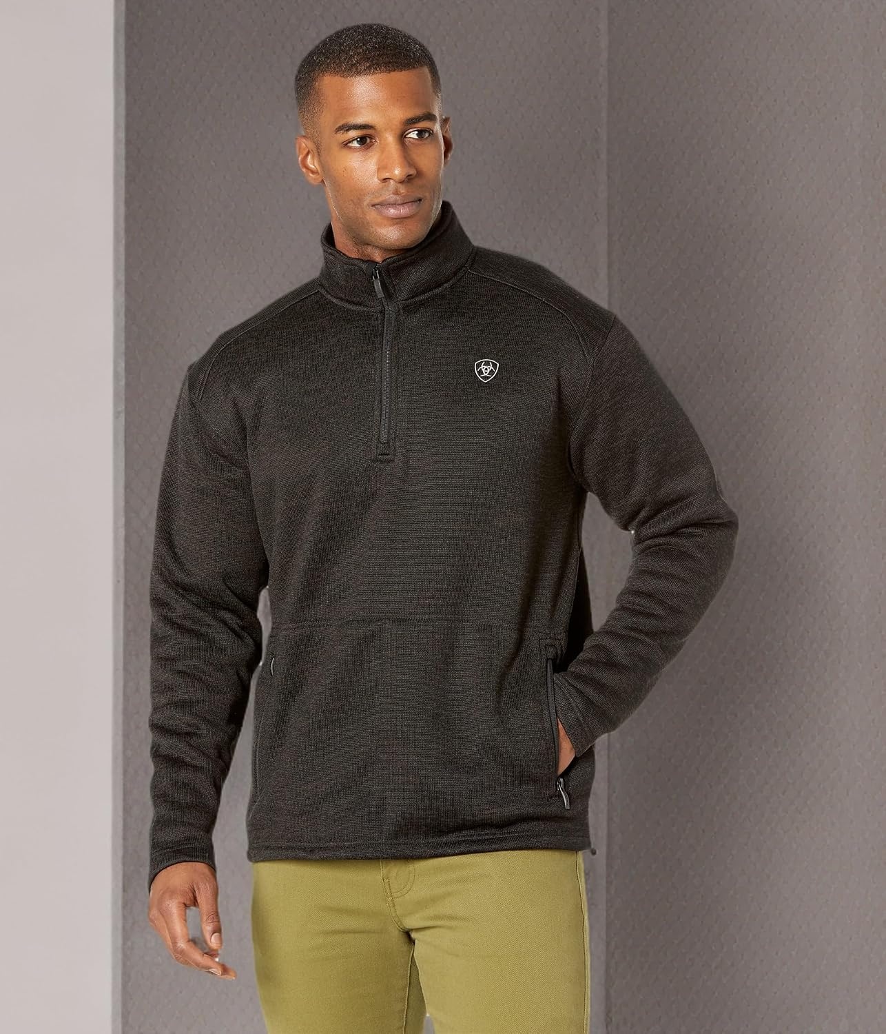 image:imageARIAT Caldwell 14 Zip SweaterCharcoal