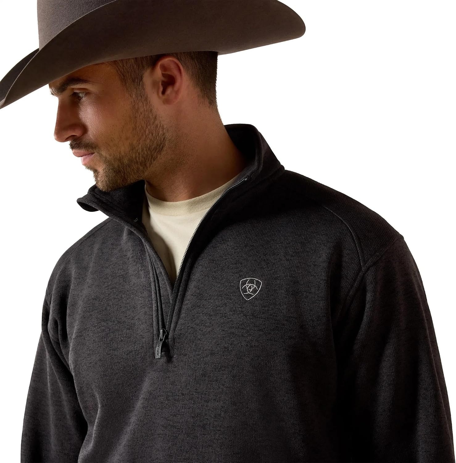 image:imageARIAT Caldwell 14 Zip SweaterMidnight Navy