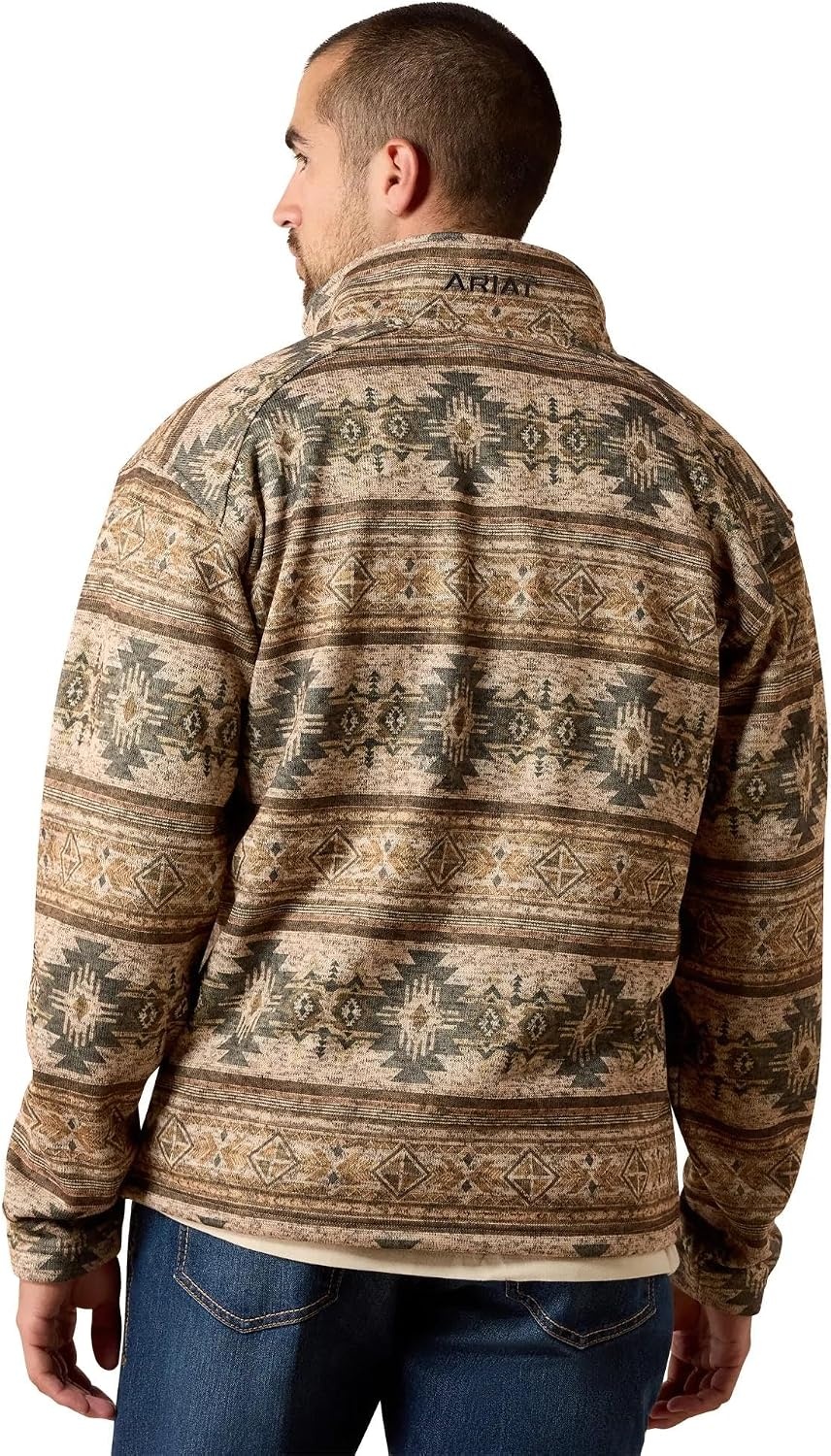 image:imageARIAT Caldwell 14 Zip SweaterSavannah Tan Southwest