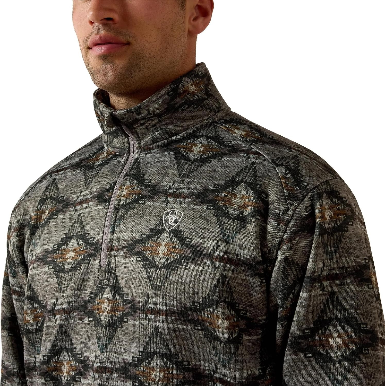 image:imageARIAT Caldwell 14 Zip SweaterStorm Front Southwest