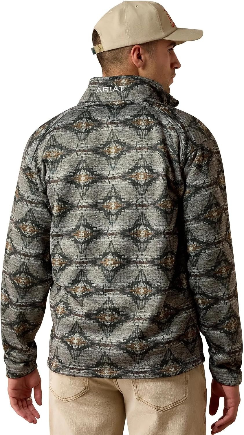 image:imageARIAT Caldwell 14 Zip SweaterStorm Front Southwest